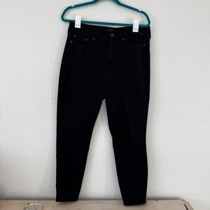Banana Republic Curvy High Rise Skinny Black Jeans Womens Size 31x12‎